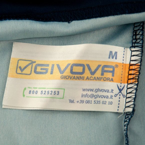 Men's Givova Navy/Yellow Polo Shirt Size Medium - Picture 9 of 10